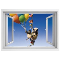 Ventana la oveja shaun 3d